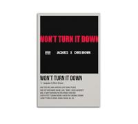 YRTWR I WBRRB Poster Wont Turn It Down par Jacquees & Chris Brown - Décoration murale pour chambre à coucher - 40 x 60 cm - Sans cadre