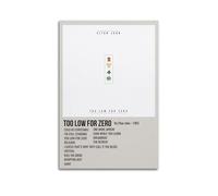 YRTWR I WBRRB Too Low for Zero par Elton John Poster mural pour chambre à coucher 50 x 75 cm Sans cadre