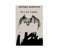 YRUAWRH Avenged Sevenfold Life Is But A Dream Poster décoratif vintage sur toile pour chambre à coucher, salon - 30 x 45 cm - Style 8 sans cadre