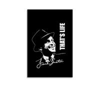 YRUAWRH Poster décoratif sur toile Frank Sinatra That's Life - Décoration murale vintage pour chambre à coucher, salon - 30 x 45 cm - Style 8 sans cadre