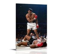 YRUAWRH Poster Muhammad Ali - Impression sur toile - Décoration vintage pour chambre à coucher, salon - 60 x 90 cm - Style cadre