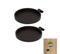 YRUHAN 2 Pièces Porte Plante Mural, Etagere Murale Plante, Plateaux pour Plantes, Diamètre 11.5cm, Sans Perçage, Facile à Manipuler, Réglage Flexible, pour les Murs en Panneaux Insonorisés