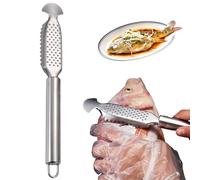YRUHAN Écailleur de Poisson en Inoxydable, Pince a Desareter Le Poisson, Ecailleur Poisson Professionnel, Enlever écailles, Viscères de Poisson, Adapté à La Cuisine et Au Marché des Fruits de Mer