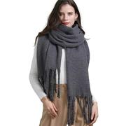 YRUIIA Foulard Femme Longue Écharpe Douce Et Épaisse pour Femme, Chaud, Hiver, Cachemire Artificiel, Grand Châle À Pampilles (220 X 50 Cm)