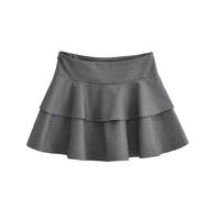 YRUIIA Jupe à gâteau Multicouche à Volants Taille Haute pour Femmes, Jupe de Hanche trapèze Polyvalente, été