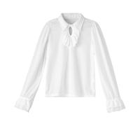 Yruioon Garçons Pirate Vampire Chemise Enfants Renaissance Victorien Médiéval Costume Gothique Chemise Tops 2-12 Ans Blanc 10-12 ans