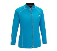 Yruioon Women Combinaison Néoprène Veste Mm Néoprène Plongée Veste Manches Longues Combinaison Tops Rashguard pour Surf Natation Snorkeling Bleu Clair L