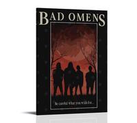 YRWOERHWER Bad Omens Poster mural sur toile pour salon, chambre à coucher, 20 x 30 cm, style cadre