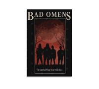 YRWOERHWER Bad Omens Poster mural sur toile pour salon, chambre à coucher, sans cadre 30 x 45 cm