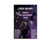 YRWOERHWER Chris Brown Poster mural sur toile pour salon, chambre à coucher, 40 x 60 cm, sans cadre