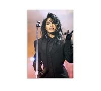 YRWOERHWER Janet Jackson Poster sur toile pour salon, chambre à coucher, décoration murale moderne, sans cadre, 50 x 75 cm