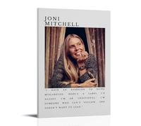 YRWOERHWER Joni Mitchell Poster sur toile pour salon, chambre à coucher, 50 x 75 cm, style cadre