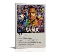 YRWOERHWER Poster de Chris Brown sur toile - Décoration murale moderne et esthétique pour salon, chambre à coucher - 40 x 60 cm - Style cadre