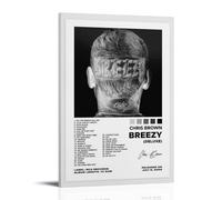 YRWOERHWER Poster de Chris Brown sur toile - Impression sur toile moderne et esthétique - Peinture pour salon, chambre à coucher - 20 x 30 cm - Style cadre