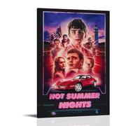 YRWOERHWER Poster Hot Summer Nights - Impression sur toile moderne et esthétique pour salon, chambre à coucher, 20 x 30 cm - Style cadre