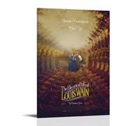 YRWOERHWER Poster The Electrical Life of Louis Wain - Art mural sur toile moderne et esthétique - Peinture pour salon, chambre à coucher - 50 x 75 cm - Style cadre