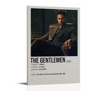 YRWOERHWER Poster The Gentleman - Impression sur toile pour salon, chambre à coucher - 60 x 90 cm - Style cadre