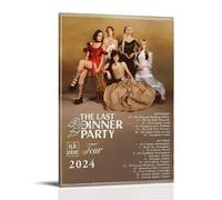 YRWOERHWER Poster « The Last Dinner Party » - Art mural sur toile moderne et esthétique - Peinture décorative pour salon, chambre à coucher - 60 x 90 cm - Style cadre