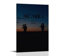 YRWOERHWER Sicario2 Poster sur toile pour salon, chambre à coucher, décoration murale avec cadre - 40 x 60 cm