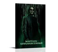 YRWOERHWER The Matrix Resurrections Poster sur toile pour salon, chambre à coucher, 60 x 90 cm, style cadre