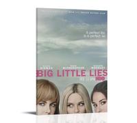 YRWUIERHRUE Big Little Lies Poster décoratif sur toile style vintage avec cadre pour salon, chambre à coucher 20 x 30 cm