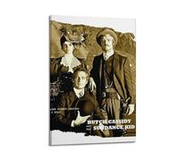 YRWUIERHRUE Butch Cassidy et The Sundance Kid Poster mural décoratif sur toile style vintage avec cadre 40 x 60 cm