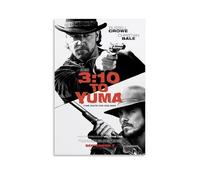 YRWUIERHRUE Poster mural esthétique sur toile de style vintage avec inscription « 3:10 to Yuma » - 20 x 30 cm - Sans cadre