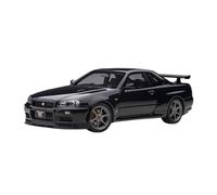 YRXIAO 1/18 Modèle Réduit De Voiture Nissan Skyline GT R34 - Collection Cadeau Ornement Jouet De Décoration pour L'étude(Black)