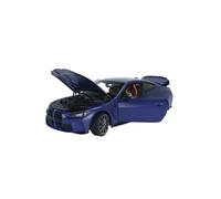 YRXIAO 1:18 pour BMW M4 Coupé Quatre Portes Modèle en Alliage Bleu Convient Aux Jouets pour Jeunes Et Adultes Collection nostalgique