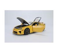 YRXIAO 1:18 pour Lexus LFA Alliage Entièrement Ouvert Jaune Perle Noir Intérieur Modèle De Voiture Ornements Collection nostalgique