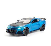YRXIAO 1 24 pour Chevrolet Camaro Alliage Moulé sous Pression Jouet Modèle Voiture Collection Voiture Jouets Enfants Cadeau Collection nostalgique(Bleu)