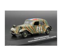 YRXIAO 1:43 pour Citroën Traction Avant 11 BL Modèle De Véhicule Militaire Collection pour Passionnés Affichage Collection nostalgique