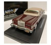 YRXIAO 1 43 pour City Limousine Quatre Portes Modèle Town Car 1978 Véhicule en Métal Classique Statique De Collection(Brown-Red)