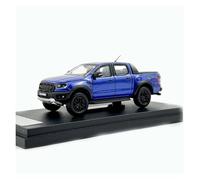 YRXIAO 1:64 pour Ford Ranger Raptor Pickup Alliage Modèle De Voiture Jouet en Métal Présentoir Ornements Collection nostalgique(Blue)