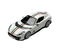 YRXIAO 1:64 pour La Collection De Modèles Réduits Voitures en Alliage Prancing Horse 812C FE812C Ornements Décoratifs Statiques(White)