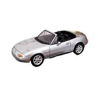 YRXIAO 1:64 pour Mazda MX5 Eunos Roadster Miniature Petit Ornement en Métal Alliage Modèle De Voiture Collection(Silver)