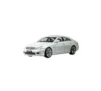 YRXIAO 1:64 pour Mercedes-Benz CLS 63 AMG 1re Génération MK1 C219 Ornements De Collection Modèle Voiture en Alliage Argenté Collection nostalgique(White)