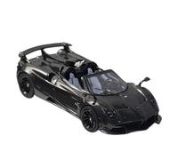 YRXIAO 1:64 pour Pagani Huayra Tricolore Modèle Réduit De Voiture en Alliage Décoration De Table sur Le Thème du Sable(Black)