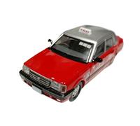 YRXIAO 1 64 pour Toyota, Modèle De Taxi en Alliage Collection Crown Ornement Présentation Souvenir pour Adultes(Red)