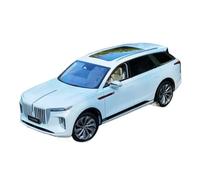 YRXIAO Classique Die Cast Modèle 1.18 pour Hongqi E-HS9 Véhicule Tout-Terrain SUV Moulage Métal Simulation Modèle De Voiture Scène Ornements Gris Collection nostalgique(White)