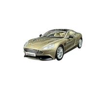 YRXIAO Classique Die Cast Modèle 1:43 pour Aston Martin Vanquish Coupé Modèle De Voiture en Alliage Simulation Collection Vintage Gold Alliage Model Toy