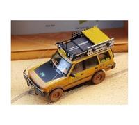 YRXIAO Classique Die Cast Modèle 1:43 pour Land Rover Discovery 1ère Génération 5 Portes Camel Cup Dirty Edition 1996 Modèle De Voiture Jaune Collection nostalgique