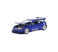 YRXIAO Classique Die Cast Modèle Échelle 1:64 pour PANDEM Civic S26-01 Civic Eg6 Modèle en Édition Limitée Ornements De Collection Modèle en Alliage Moulé Sport Jouet