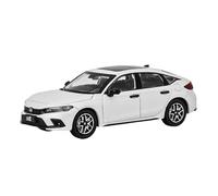 YRXIAO Classique Die Cast Modèle Modèle de Voiture Miniature en Alliage moulé sous Pression échelle 1:43 pour Honda Civic Hatchback 2023 Jouets modèles Sport Jouet(White)