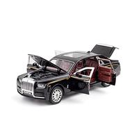 YRXIAO Classique Die Cast Modèle pour Rolls Royce Phantom 1 32 Modèle De Voiture Alliage Moulé sous Pression Métal Son Léger Véhicule Collection Enfants Cadeau Sport Jouet(Noir)