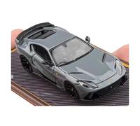 YRXIAO Ferrari Novitec 812 N-Largo Miniature en Résine Échelle 1:64 Collection Commémorative Grise
