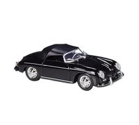 YRXIAO Modèle De Voiture en Alliage pour 356a Speedster 1:24 Décoration Collection De Fans Affichage Souvenir(Black)