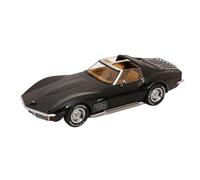 YRXIAO Modèle De Voiture Statique en Alliage Moulé sous Pression À L'échelle 1:18 pour Chevrolet Corvette C3 Supercar(Black)