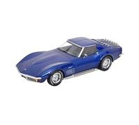 YRXIAO Modèle De Voiture Statique en Alliage Moulé sous Pression À L'échelle 1:18 pour Chevrolet Corvette C3 Supercar(Blue)
