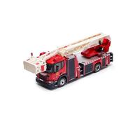 YRXIAO Modèle Réduit De Camion Pompiers À Échelle Rétractable en Alliage 1/64 pour Collection Ou Souvenir Adulte